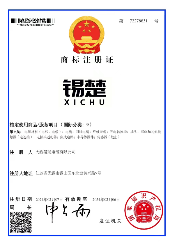 熱烈祝賀我司商標(biāo)注冊成功